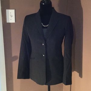 Ann Taylor pinstriped blazer.